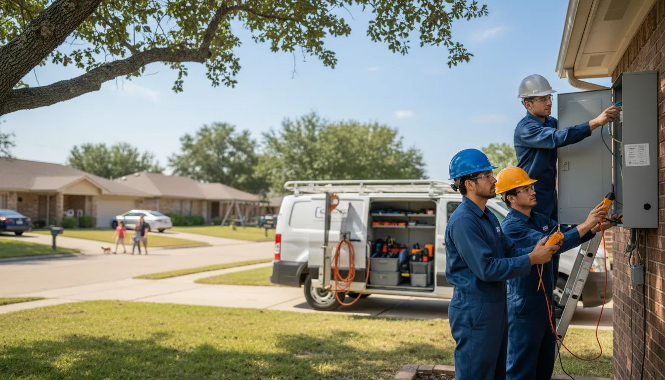Certified electrician providing emergency electrical services in Warnock, OH